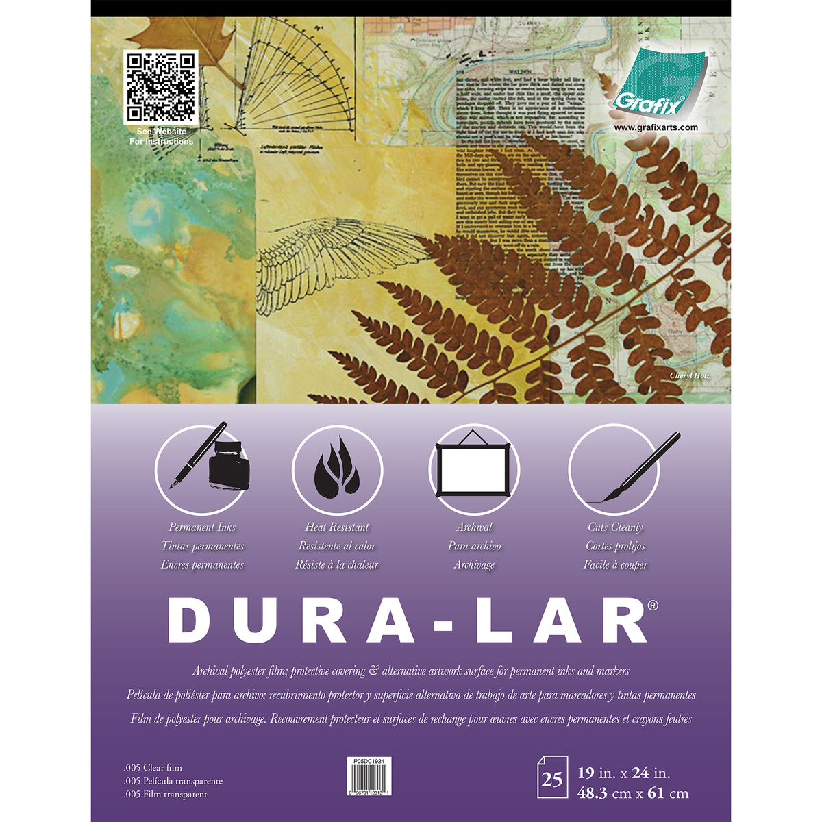 PAD 0.005 CLEAR DURA-LAR 19X24IN
