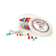 Bucket O'Beads w/ Thread - 375 neon barrel pony, 6x9 mm