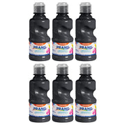 (6 EA) TEMPERA PAINT WASH 8OZ BLK