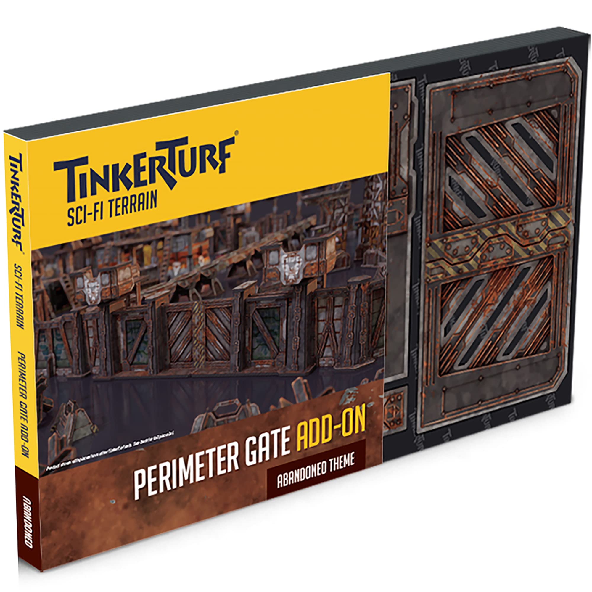 TinkerTurf Sci-Fi Terrain: Perimeter Gate, Abandoned Theme, Sturdy, Affordable, Great-Looking Full-Color Terrain, Quick and Easy to Assemble, Virtually Limitless Setups
