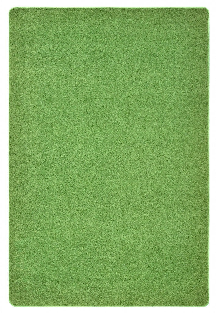 KIDplush Solids Collection Carpet 6ft X 9ft - Rectangle - Limeade Green