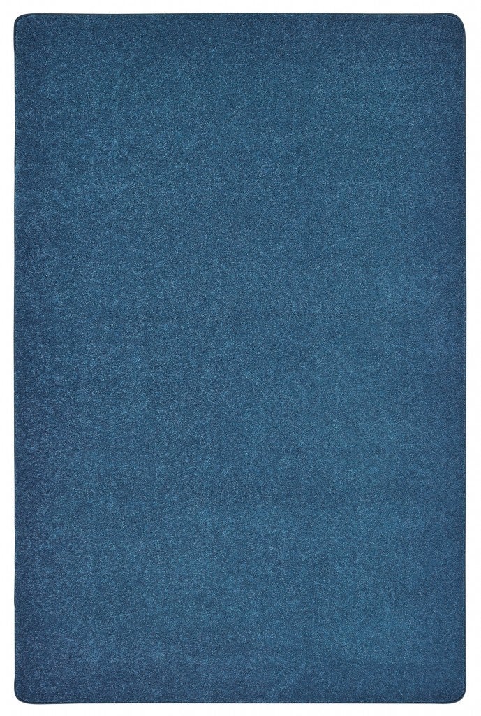 KIDplush Solids Collection Carpet  - 4ft x 6ft - Rectangle - Pacific Blue