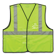 Ergodyne GloWear Type R C2 Breakaway Mesh Safety Vest, Small/Medium, Lime, Reflective, Hook & Loop Closure, Polyester Mesh, Pocket, Badge Holder, Breathable, Lightweight, 1 Each