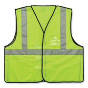Ergodyne GloWear Type R C2 Breakaway Mesh Safety Vest, 4XL/5XL, Lime, Reflective, Hook & Loop Closure, Polyester Mesh, Lightweight, Breathable, Pocket, Badge Holder, 1 Each