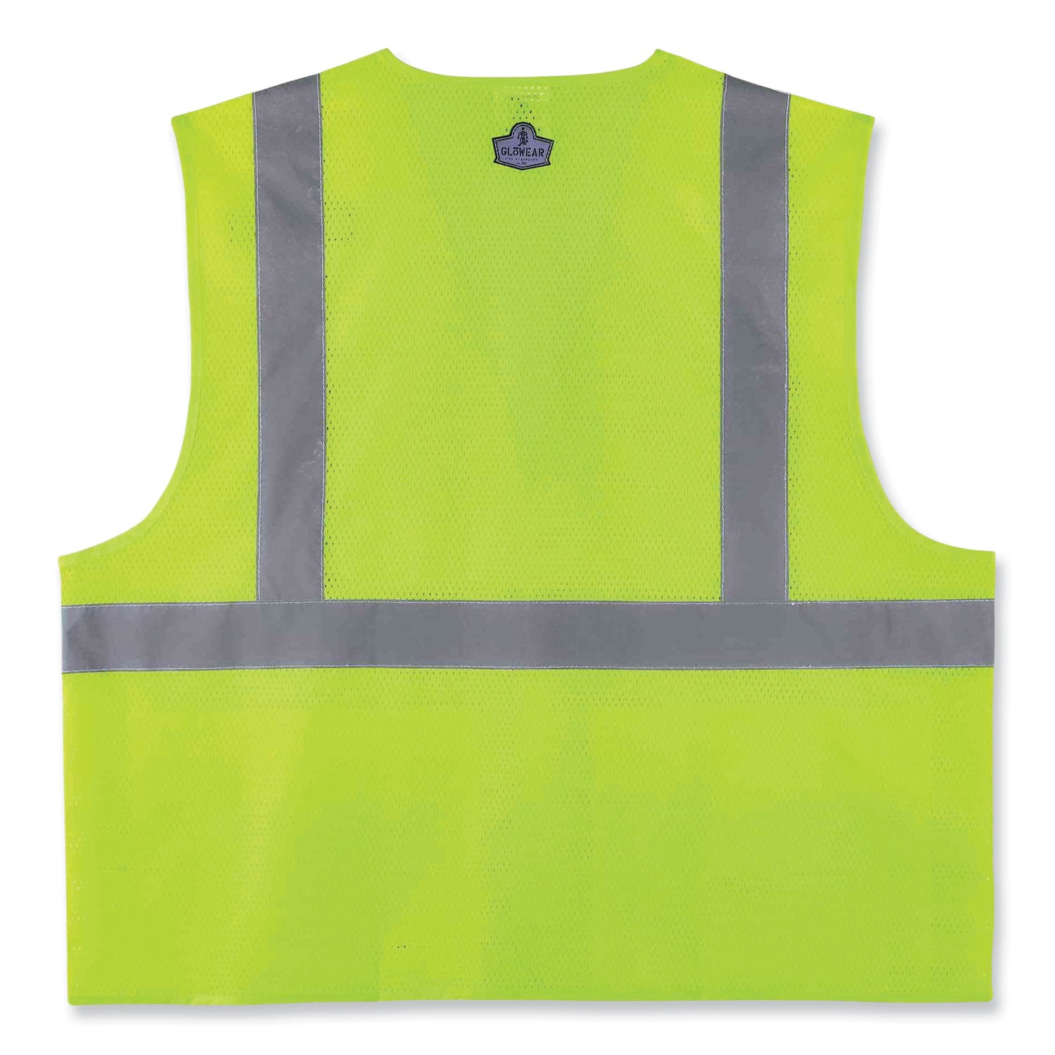 Ergodyne 8220HL Type R Class 2 Standard Mesh Vest, 2XL/3XL, Hook & Loop Closure, Lime, Mesh Polyester, Pocket, Mic Tab, Reflective, 1 Each