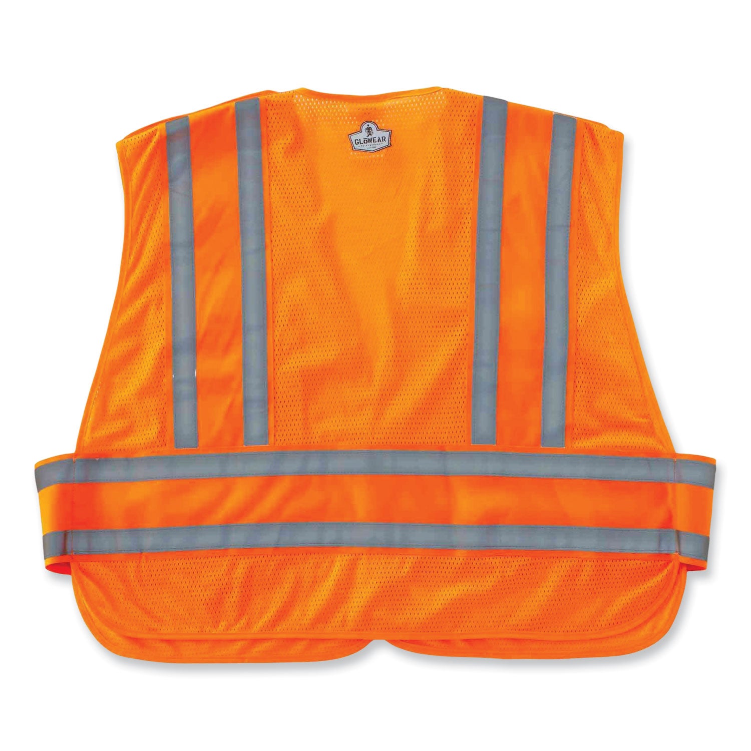 Ergodyne 8244PSV Type P Class 2 Expandable Public Safety Vest, Xtra Large/2-Xtra Large, Hook & Loop Closure, Orange, Adjustable, Reflective, Mic Tab, Pocket, Expandable Side, 1 Each