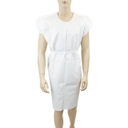 Exam Gown, 3 Ply T/P/T Universal, White - 50 pcs per Case