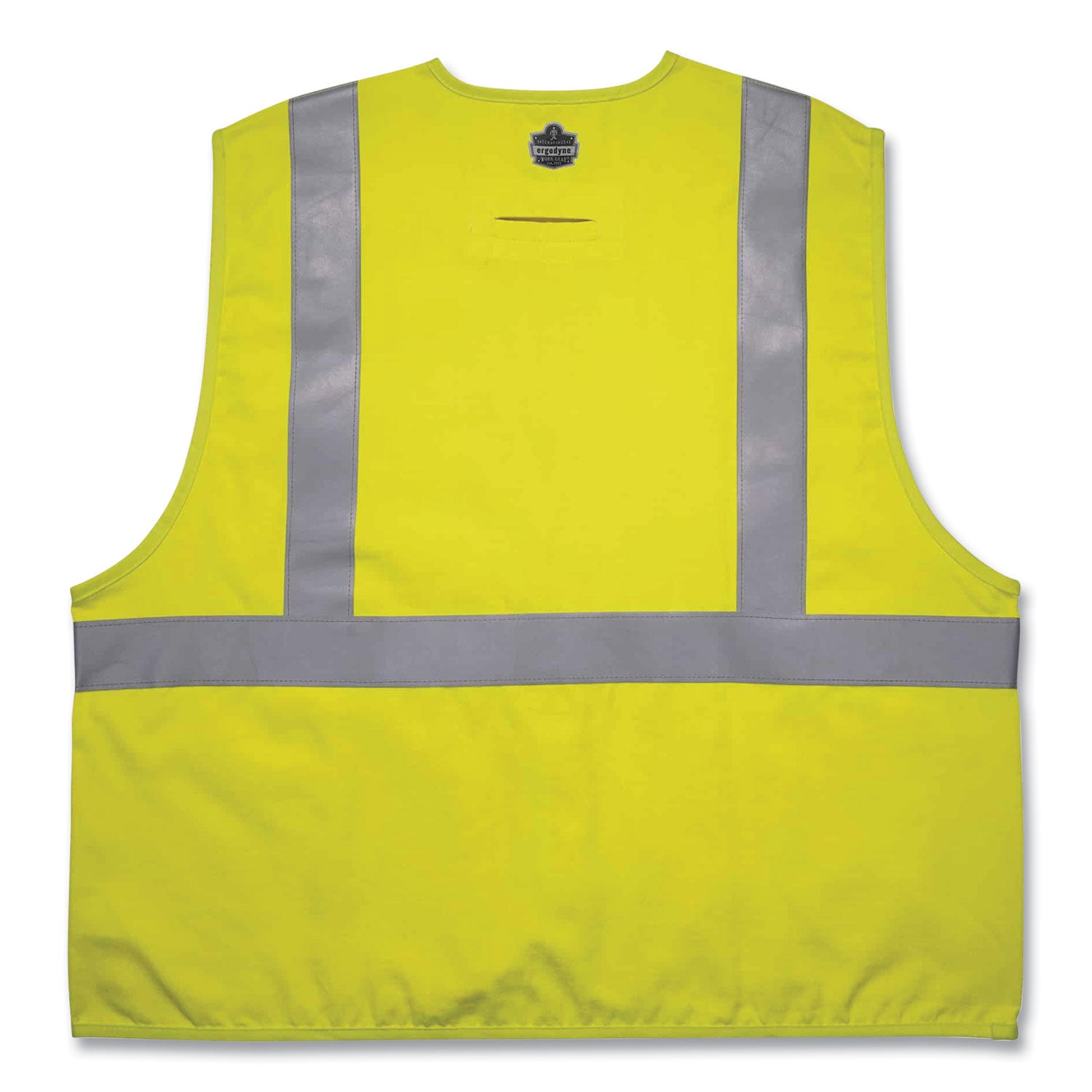 Ergodyne 8261FRHL Hi-Vis FR Safety Vest, Class 2, Dual Compliant, Large/Extra Large, Hook & Loop Closure, Modacrylic, Lime, Reflective, Breathable, Machine Washable, Interior Pocket, Pen Slot, Badge Holder, 1 Each