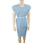 Exam Gown, 3 Ply T/P/T Universal, Blue - 50 pcs per Case