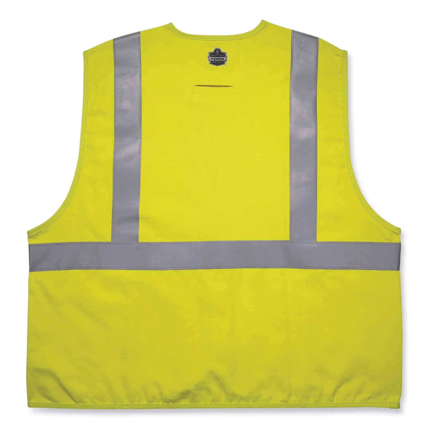 Ergodyne 8261FRHL Hi-Vis FR Safety Vest, Class 2, Dual Compliant, 4XL/5XL, Lime, Modacrylic, Hook & Loop Closure, Reflective, Machine Washable, 1 Each