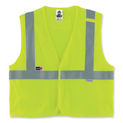 Ergodyne GloWear 8260FRHL Type R Class 2 Flame-Resistant Modacrylic Vest, Large/Extra Large, Lime, Hook & Loop Closure, Reflective Strip, Interior Pocket, Pen Slot, Mic Tab, 1 Each