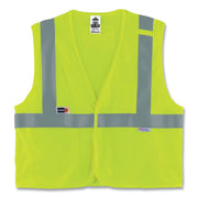 Ergodyne GloWear 8260FRHL Type R Class 2 Flame-Resistant Modacrylic Vest, 4XL/5XL, Lime, Hook & Loop Closure, Mic Tab, Reflective Strip, Interior Pocket, Pen Slot, Breathable, 1 Each