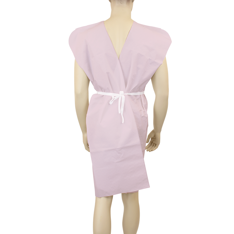 Exam Gown, 3 Ply T/P/T Universal, Mauve - 50 pcs per Case