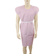 Exam Gown, 3 Ply T/P/T Universal, Mauve - 50 pcs per Case