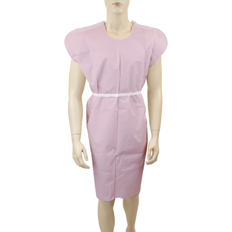 Exam Gown, 3 Ply T/P/T Universal, Mauve - 50 pcs per Case