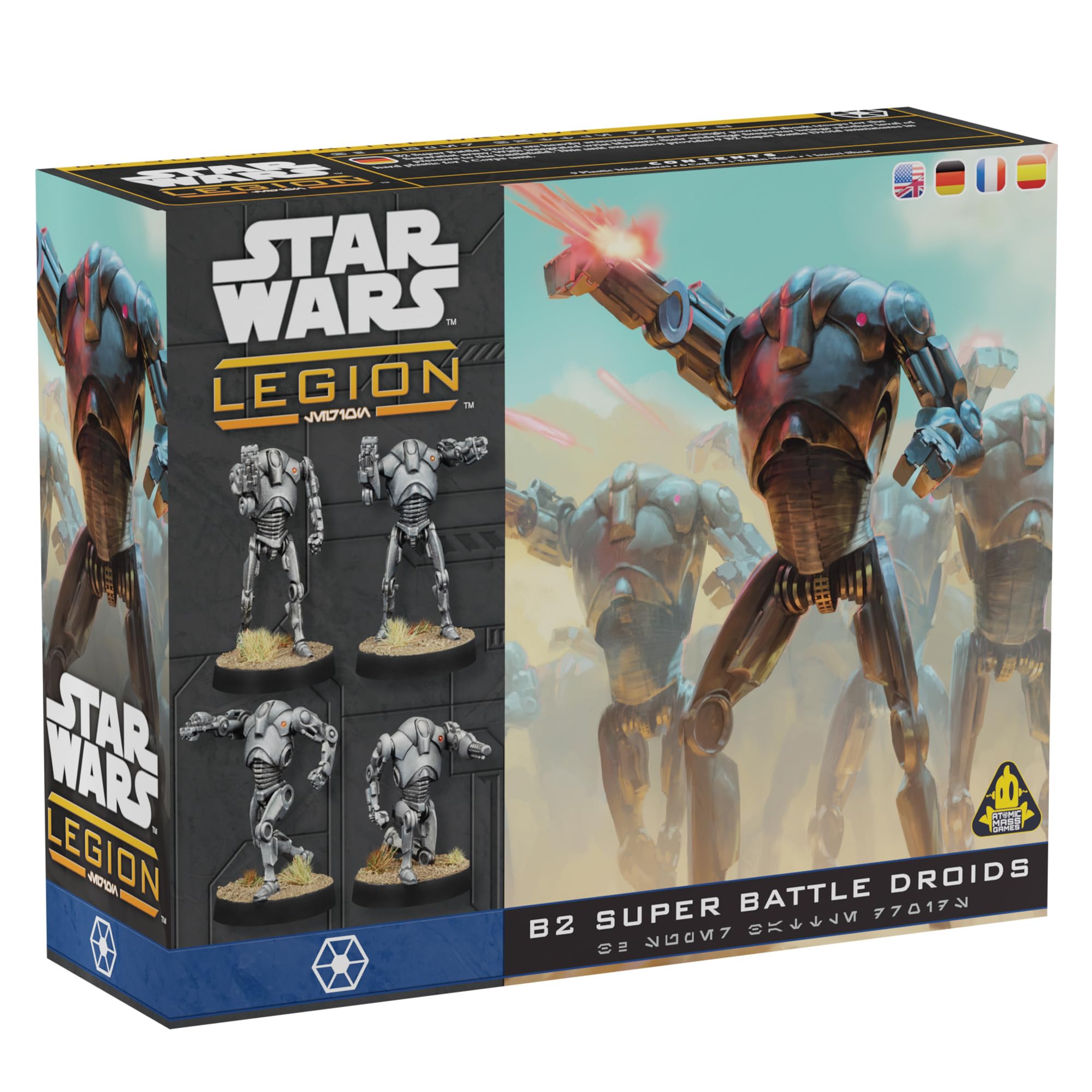 Asmodee Star Wars Legion B2 Super Battle Droids Unit Expansion - Tabletop Miniatures Game, Strategy Game for Kids and Adults, Ages 14+, 2 Players, 90 Min Playtime