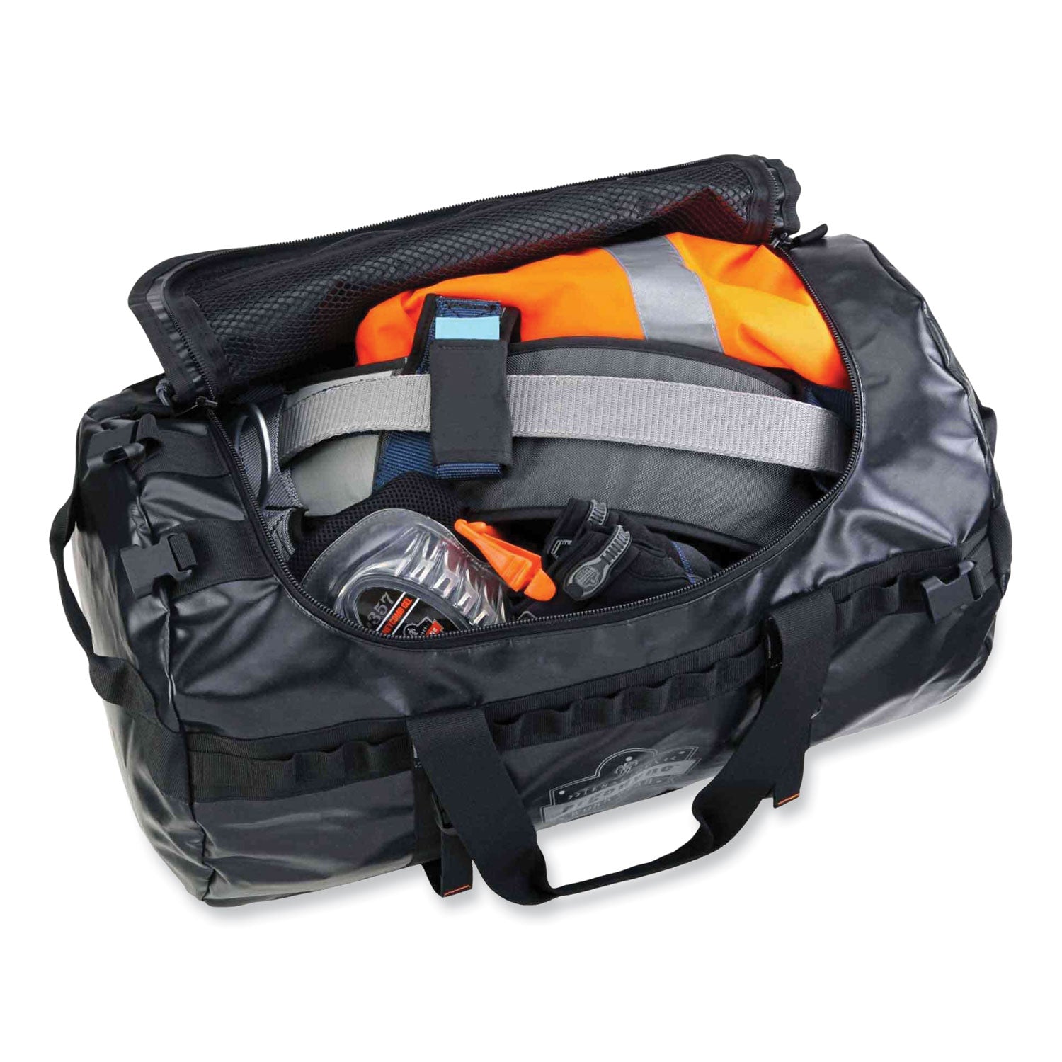 Ergodyne Arsenal 5030 Carrying Case Rugged (Duffel) ID Card, Document - Black - Water Resistant, Cold Resistant, Weather Resistant - 1000D Poly Mesh Body - Shoulder Strap, Handle - 13.5" Height x 13.5" Width x 23.5" Depth - Small Size - 1 Each