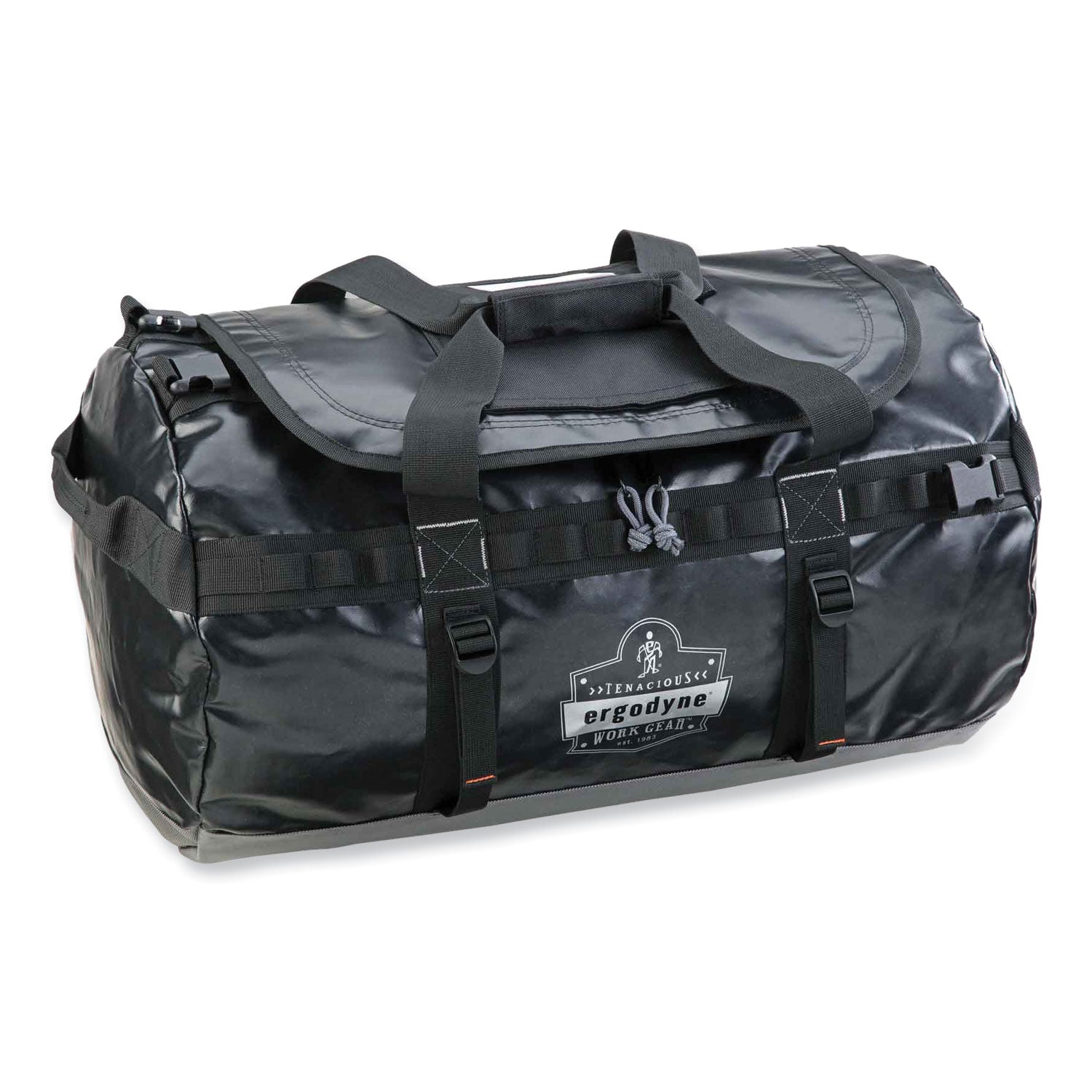 Ergodyne Arsenal 5030 Carrying Case Rugged (Duffel) ID Card, Document - Black - Water Resistant, Cold Resistant, Weather Resistant - 1000D Poly Mesh Body - Shoulder Strap, Handle - 15.5" Height x 15.5" Width x 27" Depth - Medium Size - 1 Each