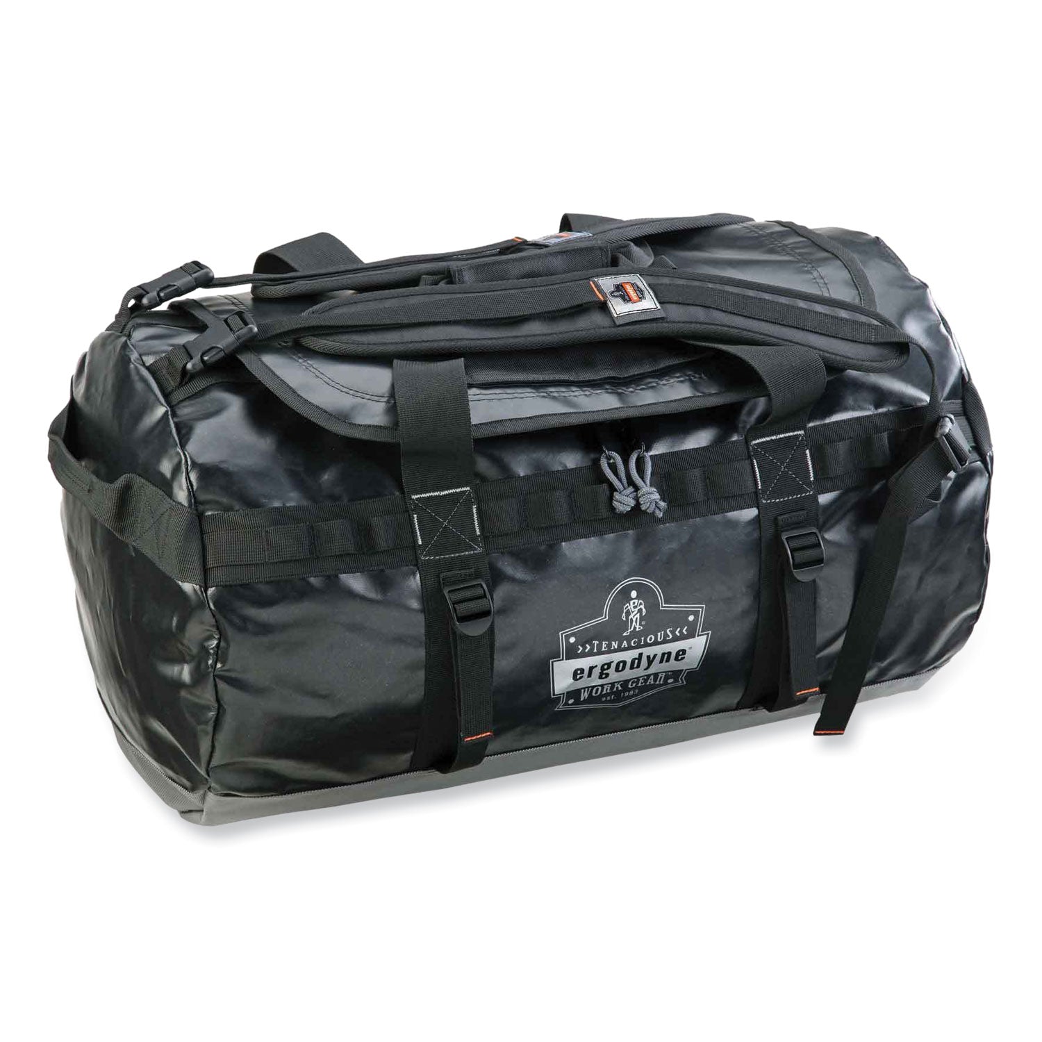 Ergodyne Arsenal 5030 Carrying Case Rugged (Duffel) ID Card, Document - Black - Water Resistant, Cold Resistant, Weather Resistant - 1000D Poly Mesh Body - Shoulder Strap, Handle - 15.5" Height x 15.5" Width x 27" Depth - Medium Size - 1 Each