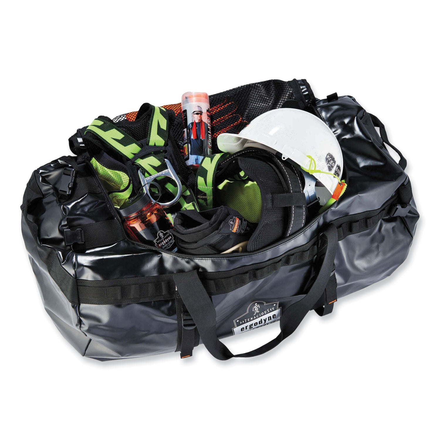Ergodyne Arsenal 5030 Carrying Case Rugged (Duffel) ID Card, Document - Black - Water Resistant, Cold Resistant, Weather Resistant - 1000D Poly Mesh Body - Shoulder Strap, Handle - 18.5" Height x 18.5" Width x 31" Depth - Large Size - 1 Each