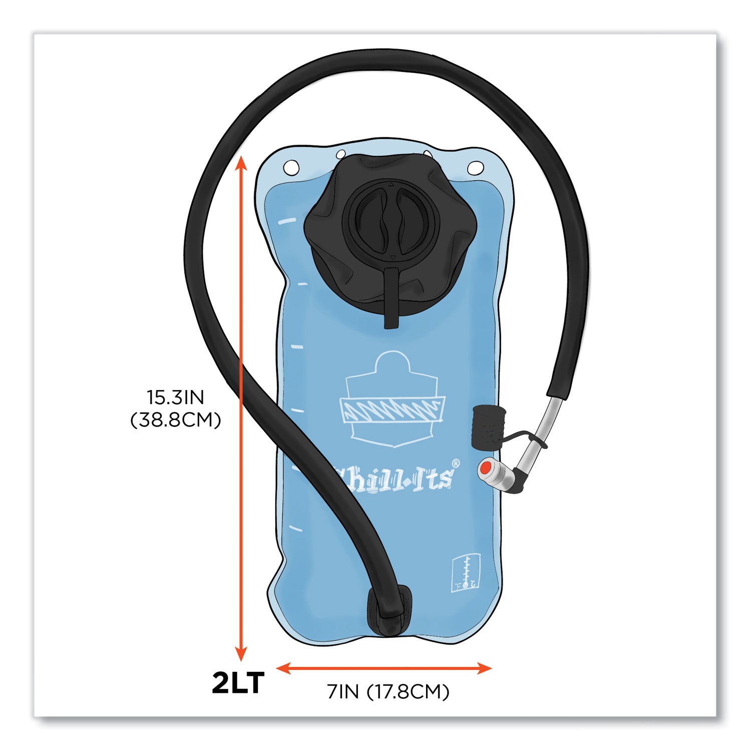 0.5" Height x 8" Width - Blue - 1 Each