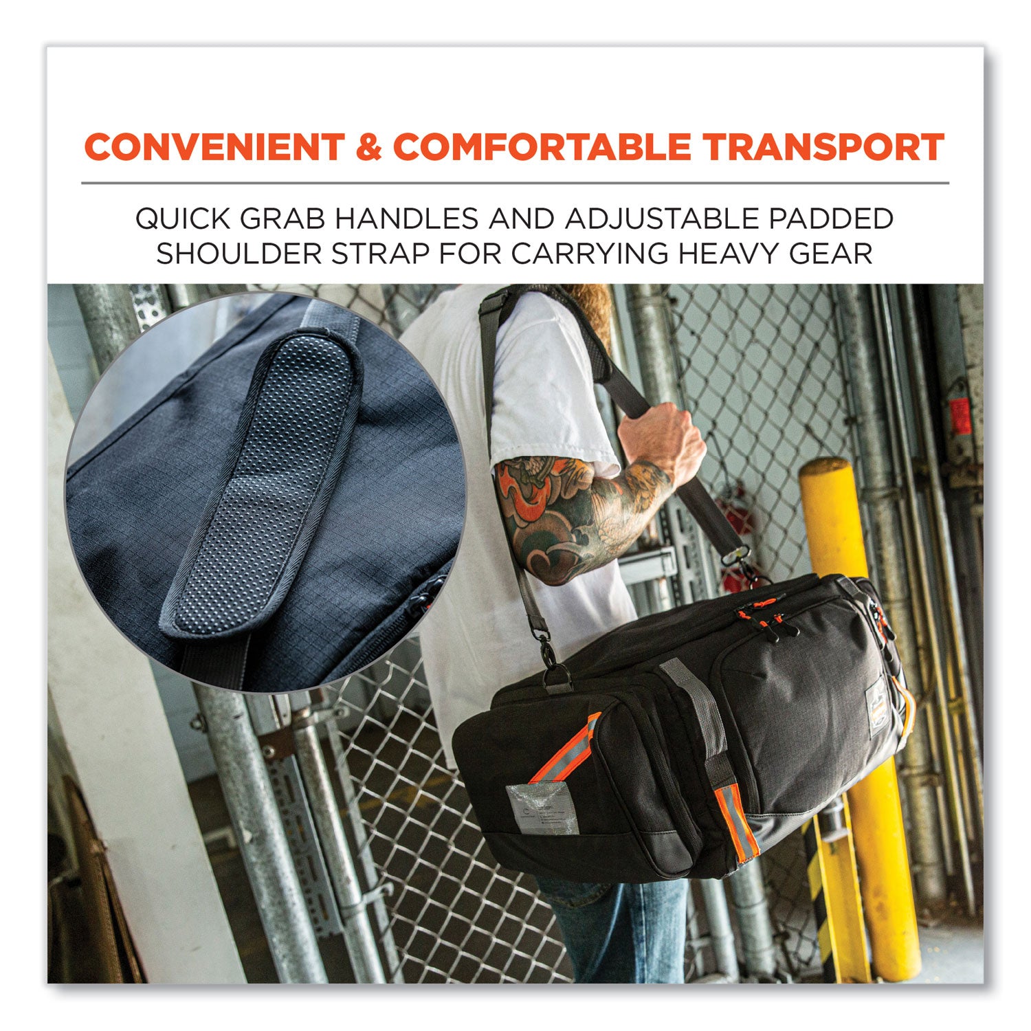 Arsenal 5189 PPE Duffel Bag, 12 x 22 x 9, Black