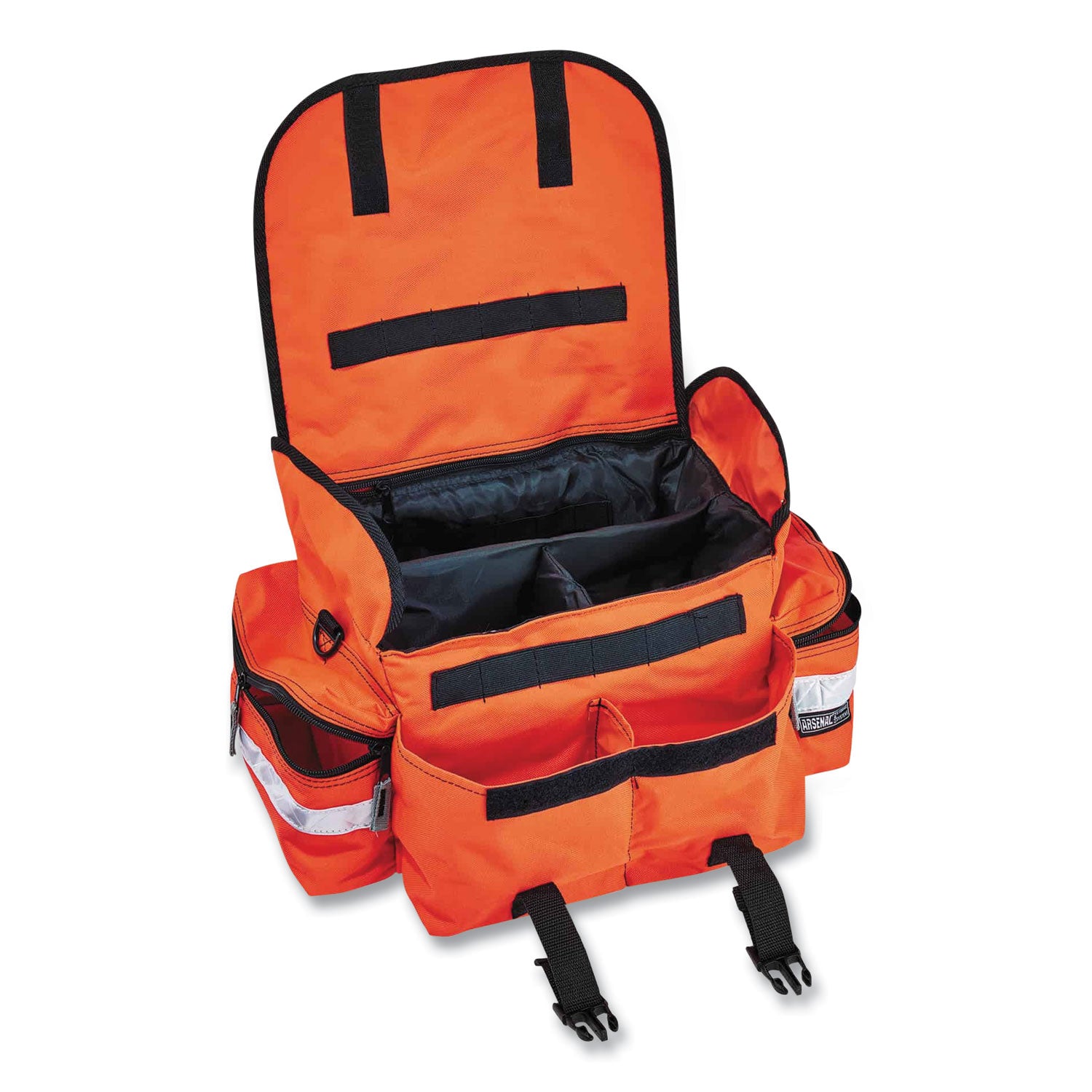 600D Polyester Body - Reflective Stripe - 7" Height x 10" Width x 16.5" Depth - Small Size - 1 Each
