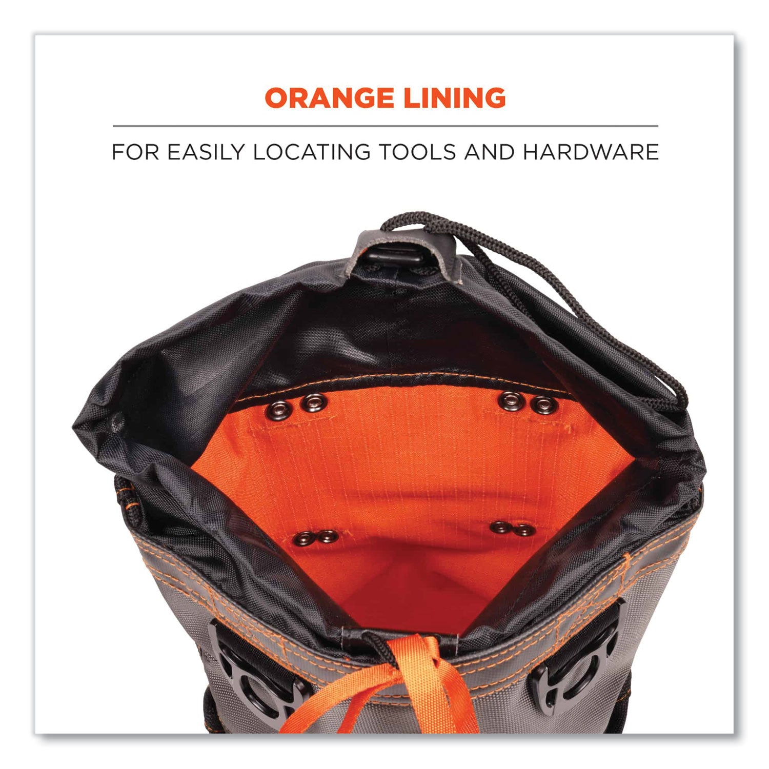 Drop Resistant - Nickel Plated, 420D Nylon Body - 1680D Ballistic Polyester Exterior Material - D-ring, Belt Loop - 9" Height x 5" Width x 10" Depth - 1 Each