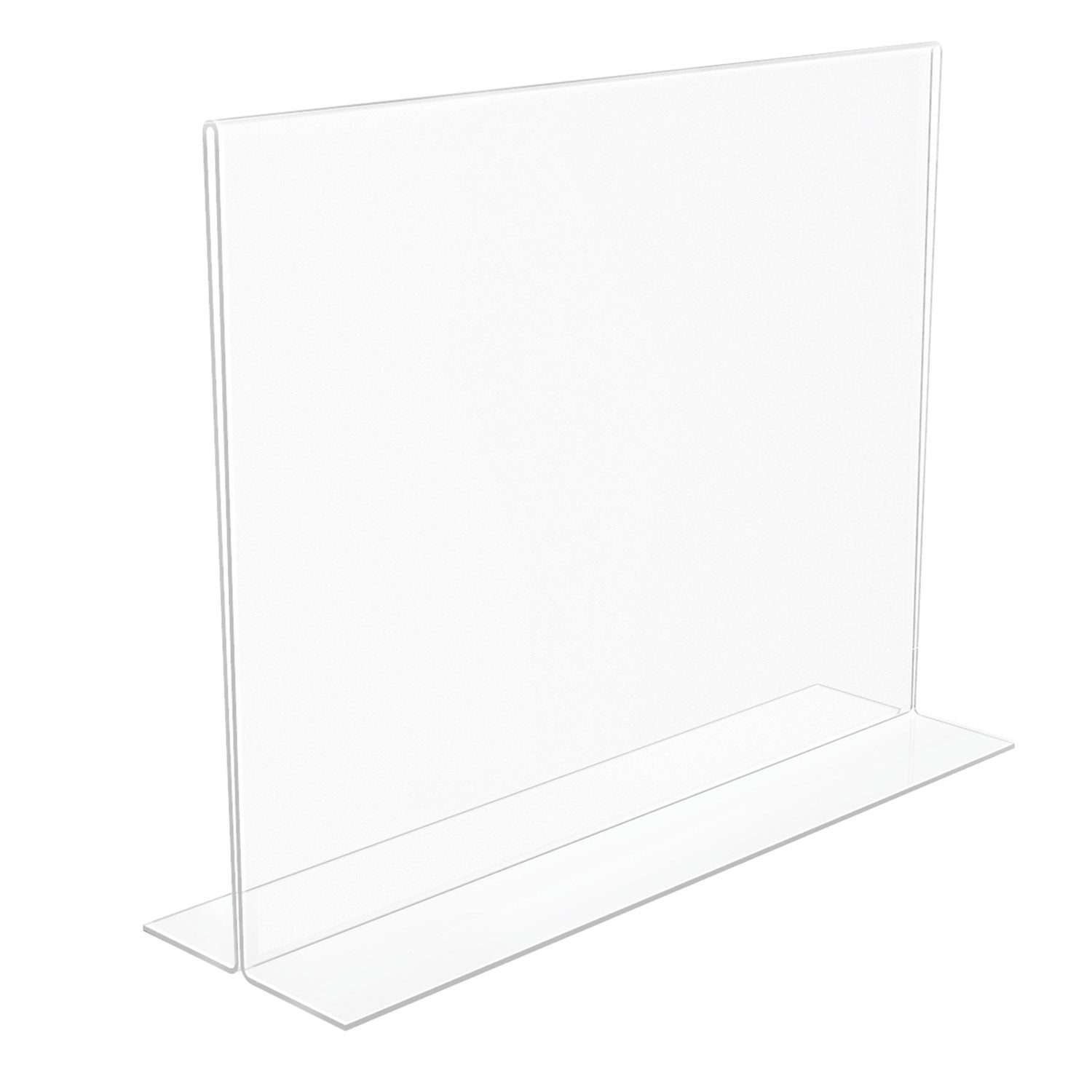 Landscape - 8.7" Height x 11.1" Width x 3.3" Depth - Acrylic - Clear - Anti-glare, Scratch Resistant, Durable, Double-sided, Heavy Duty - 1 Each