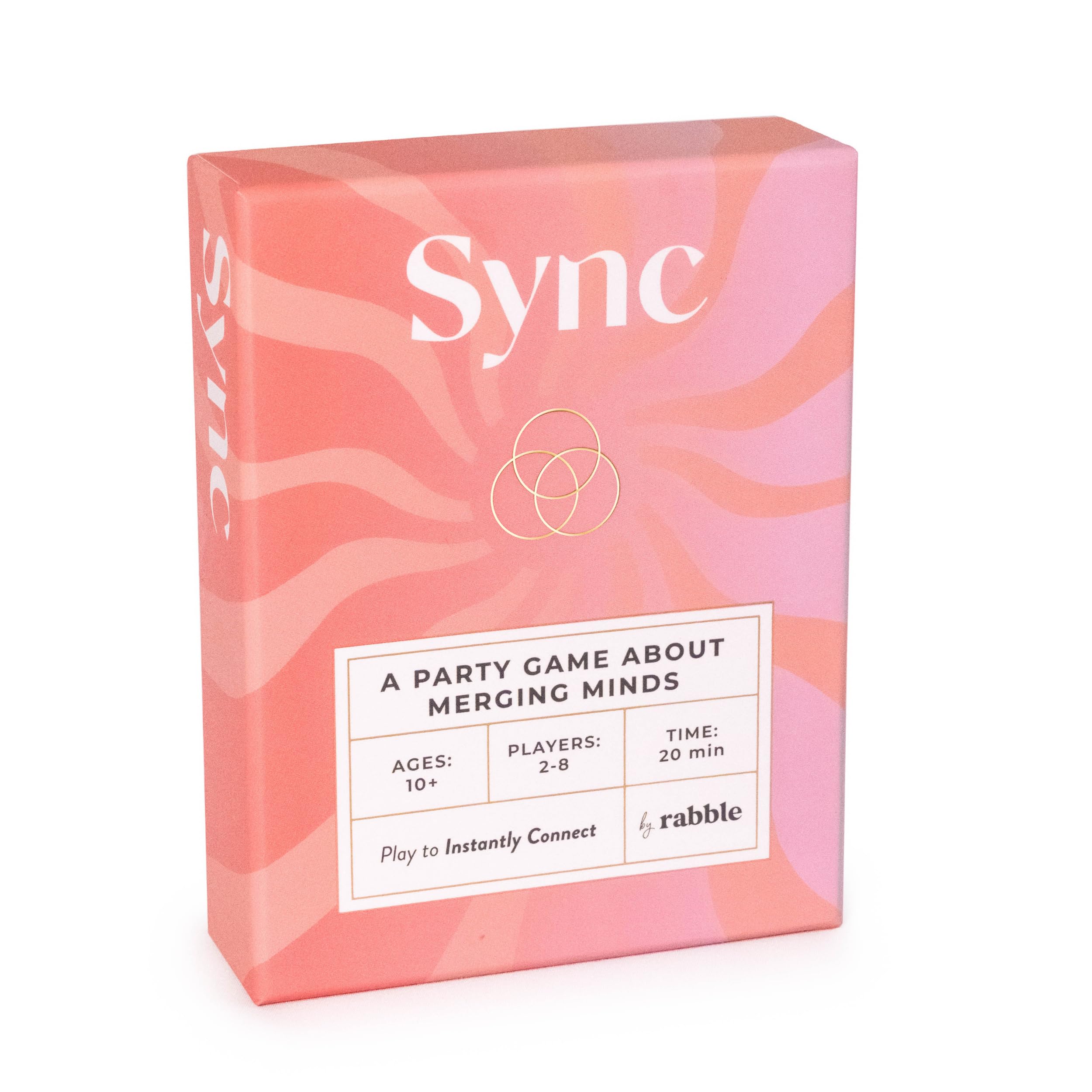 Rabble Sync - Mind-Reading Party Game for Kids & Adults | Travel Sized, 2-8 Players, Ages 10+, Group Games, Family-Friendly for Children, Teens, Game Night