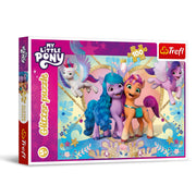 Trefl My Little Pony 100 Piece Jigsaw Puzzle Glitter Shiny Ponies 16"x11" Print, DIY Puzzle, Creative Fun, Classic Jigsaw for Adults and Children from 5 Years Old