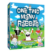 Happy Camper - One Two Many Rabbits - A Wild & Harey Card Game | Perfect Easter Basket Stuffers for Kids | Great Math Game for Family Game Night | 1–4 Players, Ages 7+