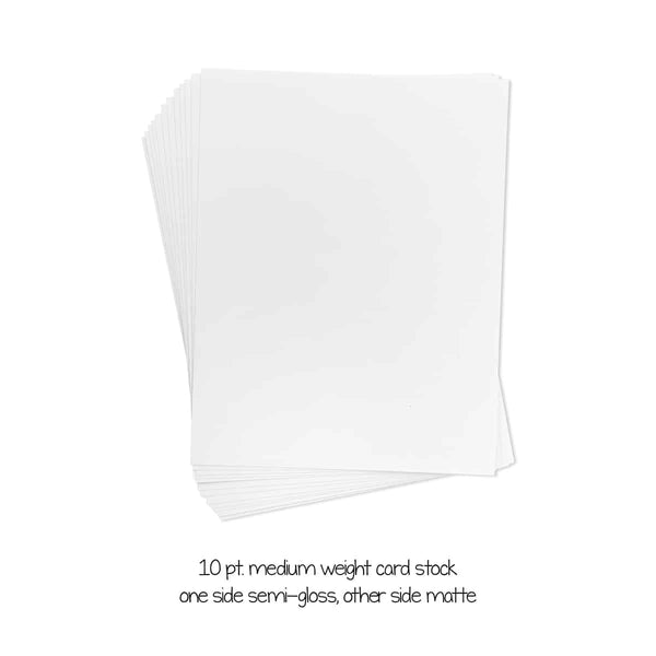 Art Board - 25 sheets, 8.5” x 11”, white on both sides