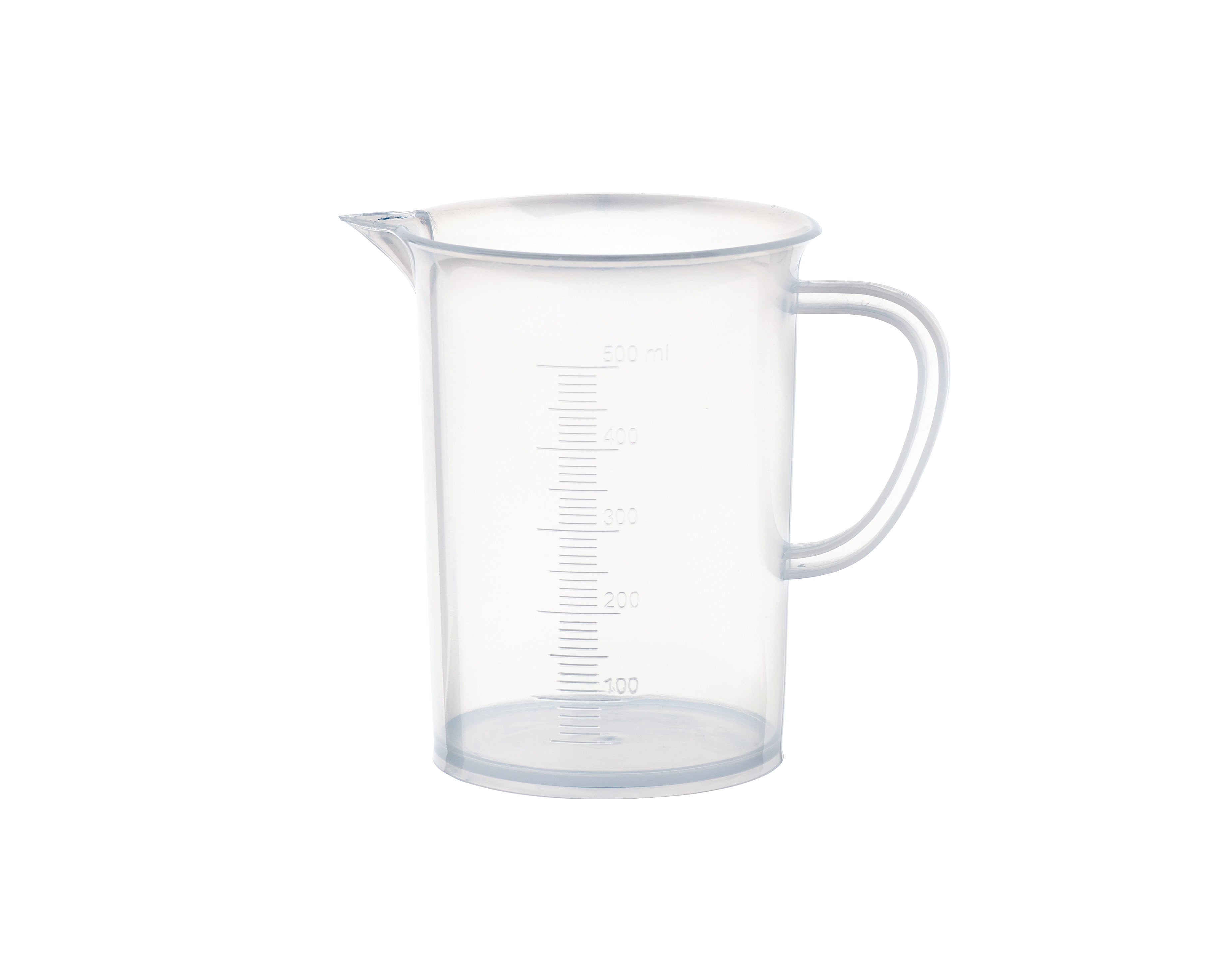 United Scientific® Beakers With Handle, Tall Form, PP, 500 mL, comes with 12