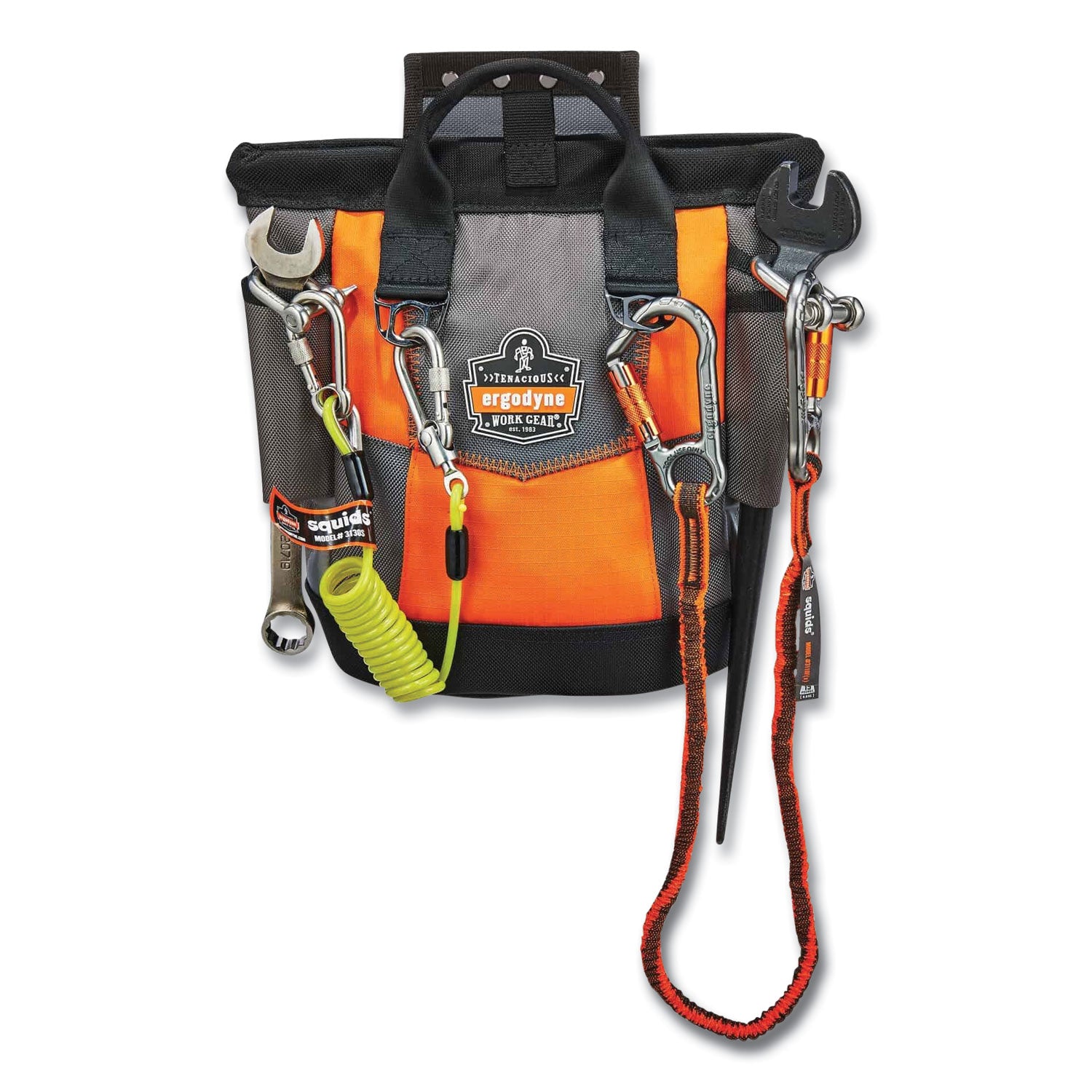 Abrasion Resistant - 1680D Ballistic Polyester Body - Fabric Interior Material - D-ring, Handle - 11.5" Height x 6" Width x 10" Depth - 1 Each