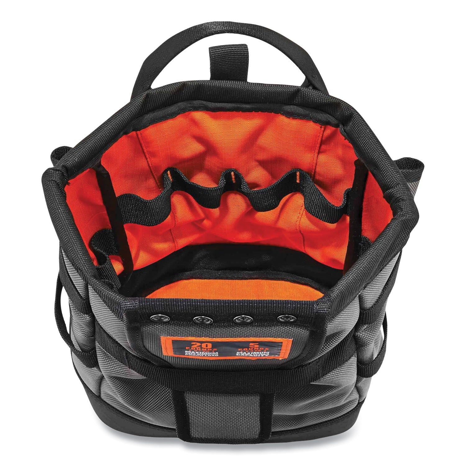 Abrasion Resistant - 1680D Ballistic Polyester Body - Fabric Interior Material - D-ring, Handle - 11.5" Height x 6" Width x 10" Depth - 1 Each