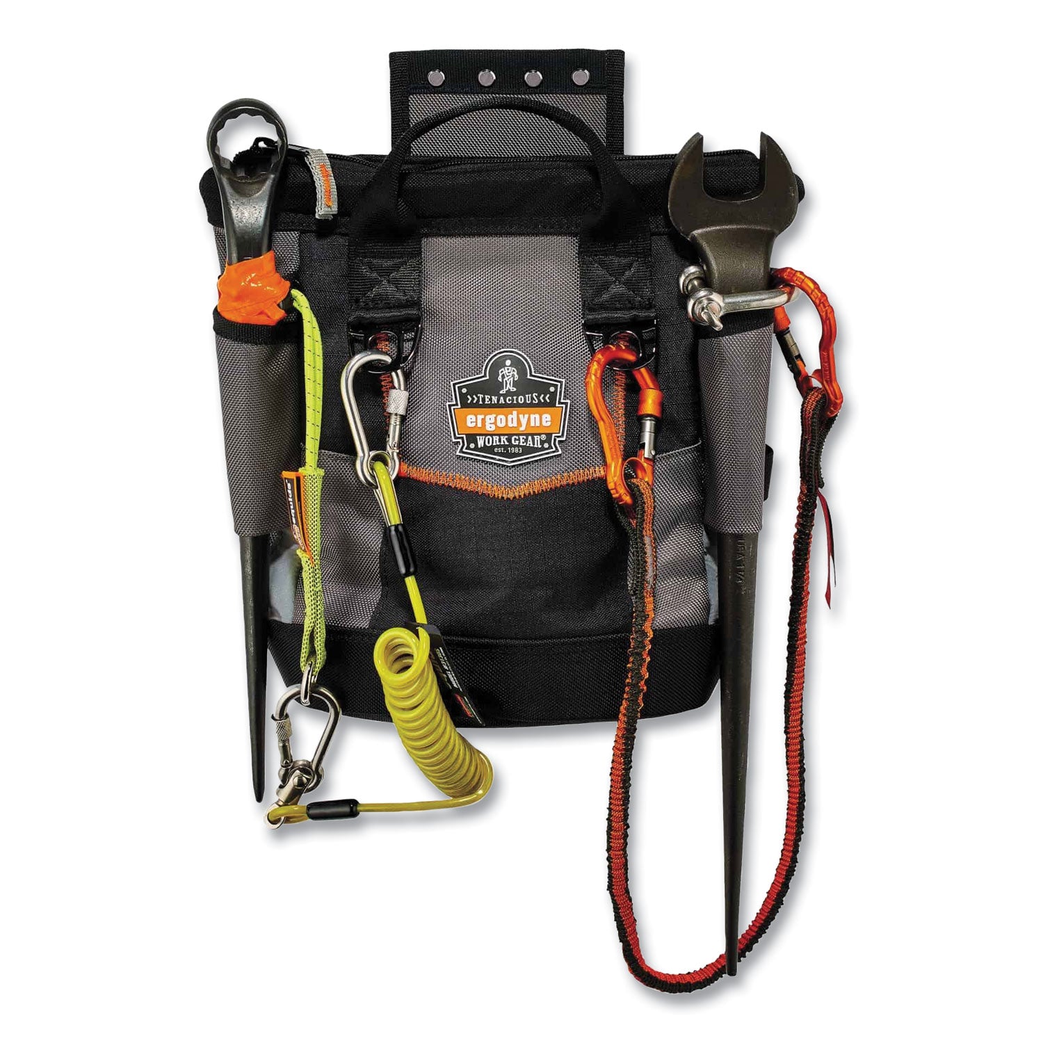 Abrasion Resistant - 1680D Ballistic Polyester Body - D-ring, Handle - 11.5" Height x 6" Width x 10" Depth - 1 Each