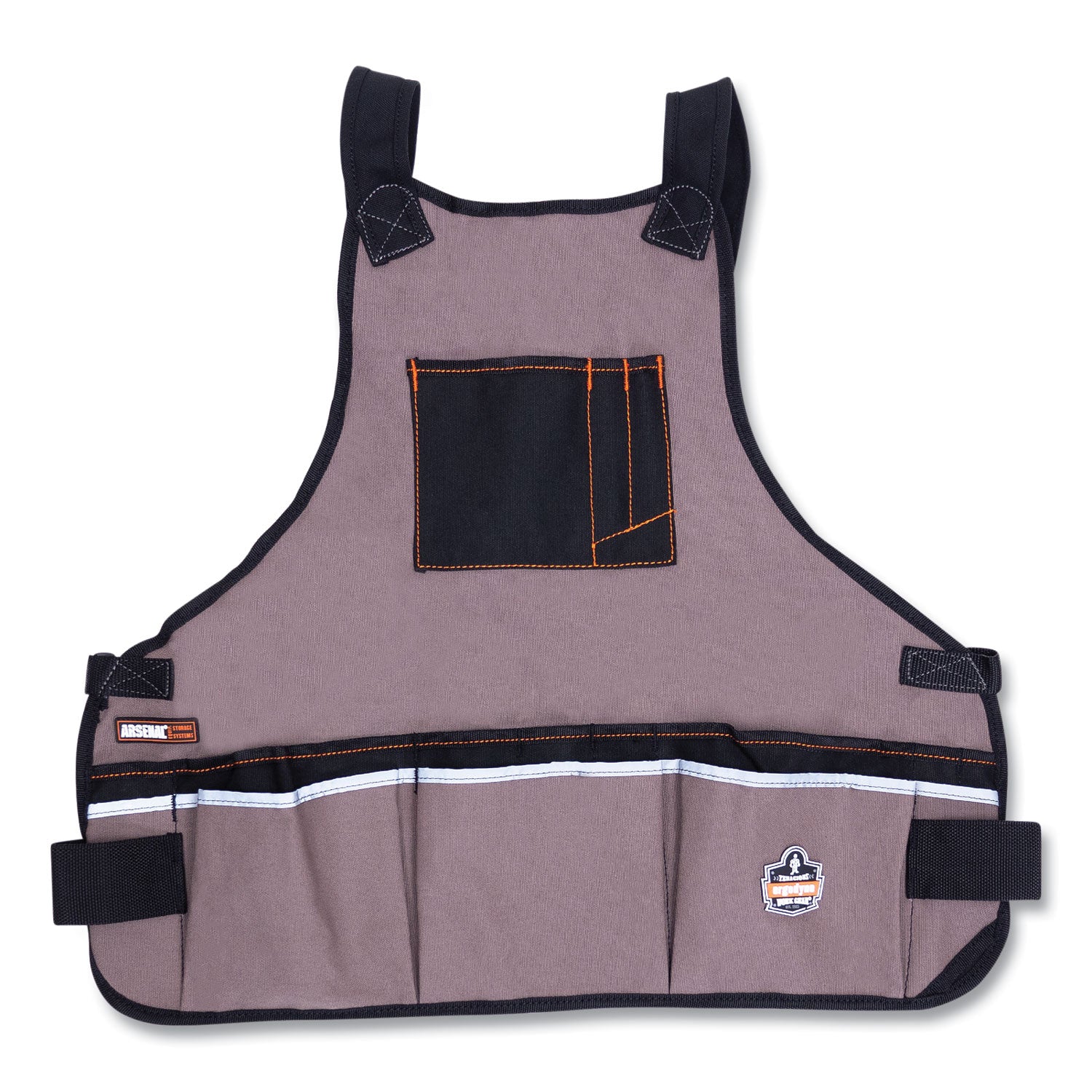 Gray - Canvas, Cotton - 16 x Waist/Chest Pocket - 1 Each