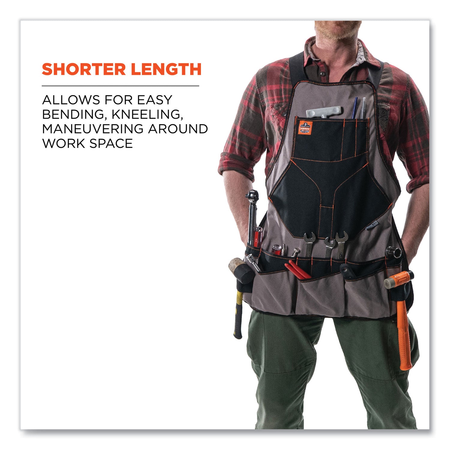 Gray - Canvas, Cotton - 22 x Waist/Chest Pocket - 1 Each