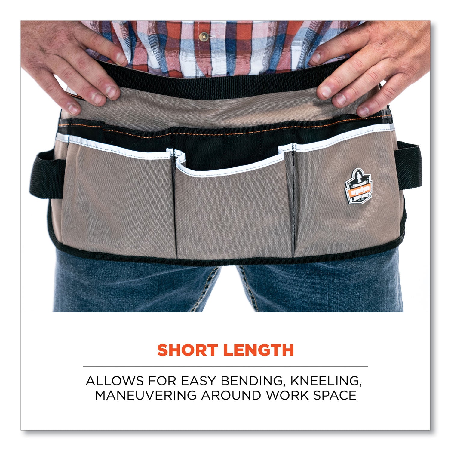 Gray - Canvas, Cotton - 13 x Waist/Chest Pocket - 1 Each