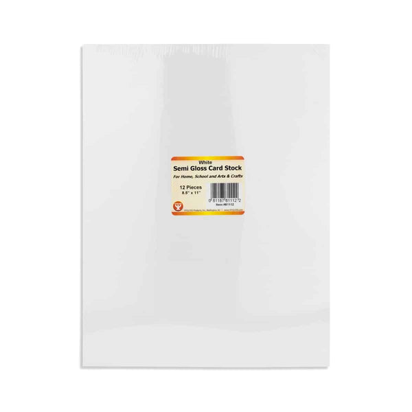 Art Board - 12 sheets, 8.5” x 11”, white on both sides