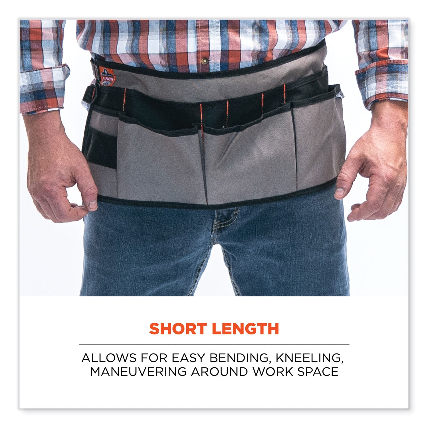 Gray - Canvas - 14 x Waist/Chest Pocket - 1 Each
