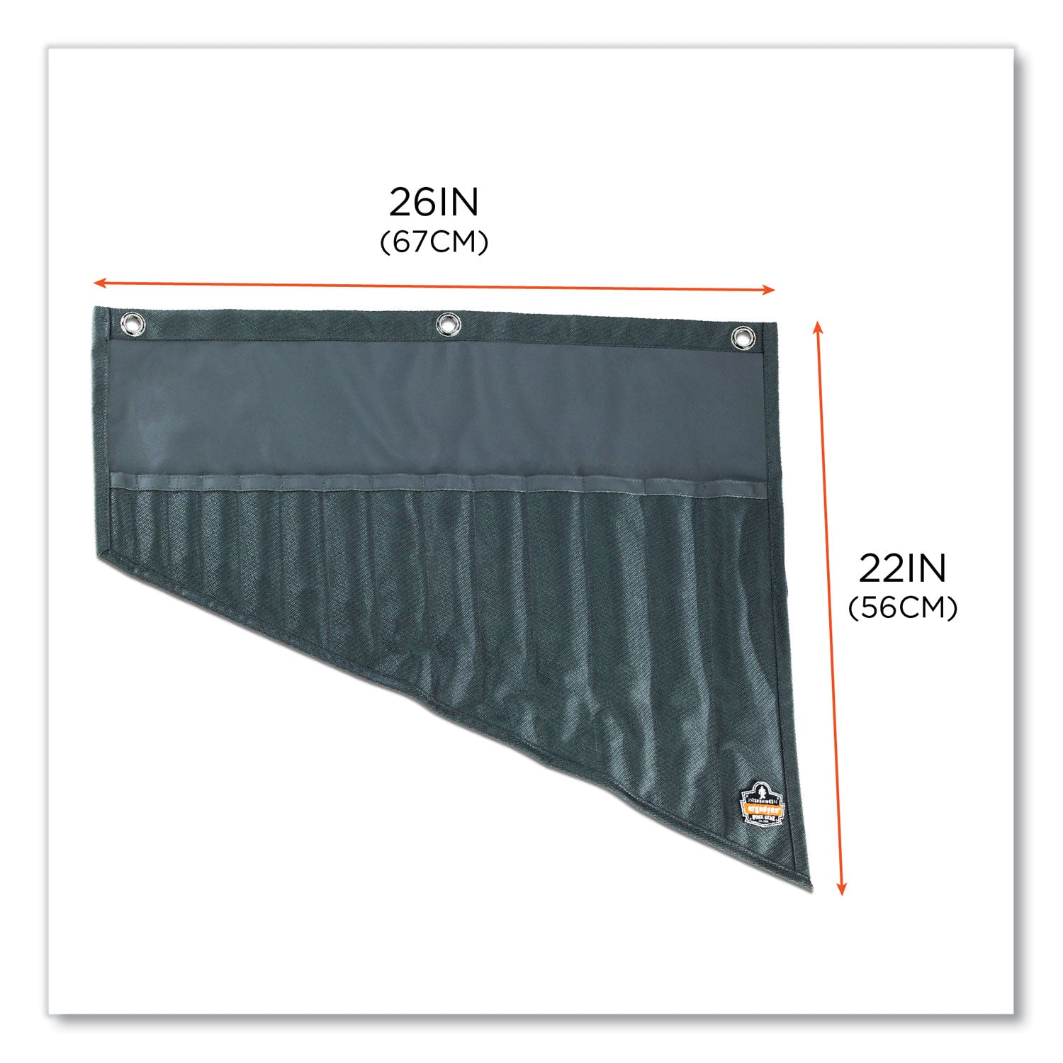 Spill Resistant - 1680D Ballistic Polyester Body - 22" Height x 26" Width - 1 Each