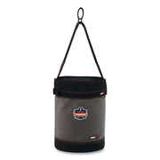 Reinforced, Handle, Pocket, Durable, Storm Drain - 14" - Plastic, Nylon, Nickel Plated, Synthetic Leather, Canvas - Gray - 1 Each