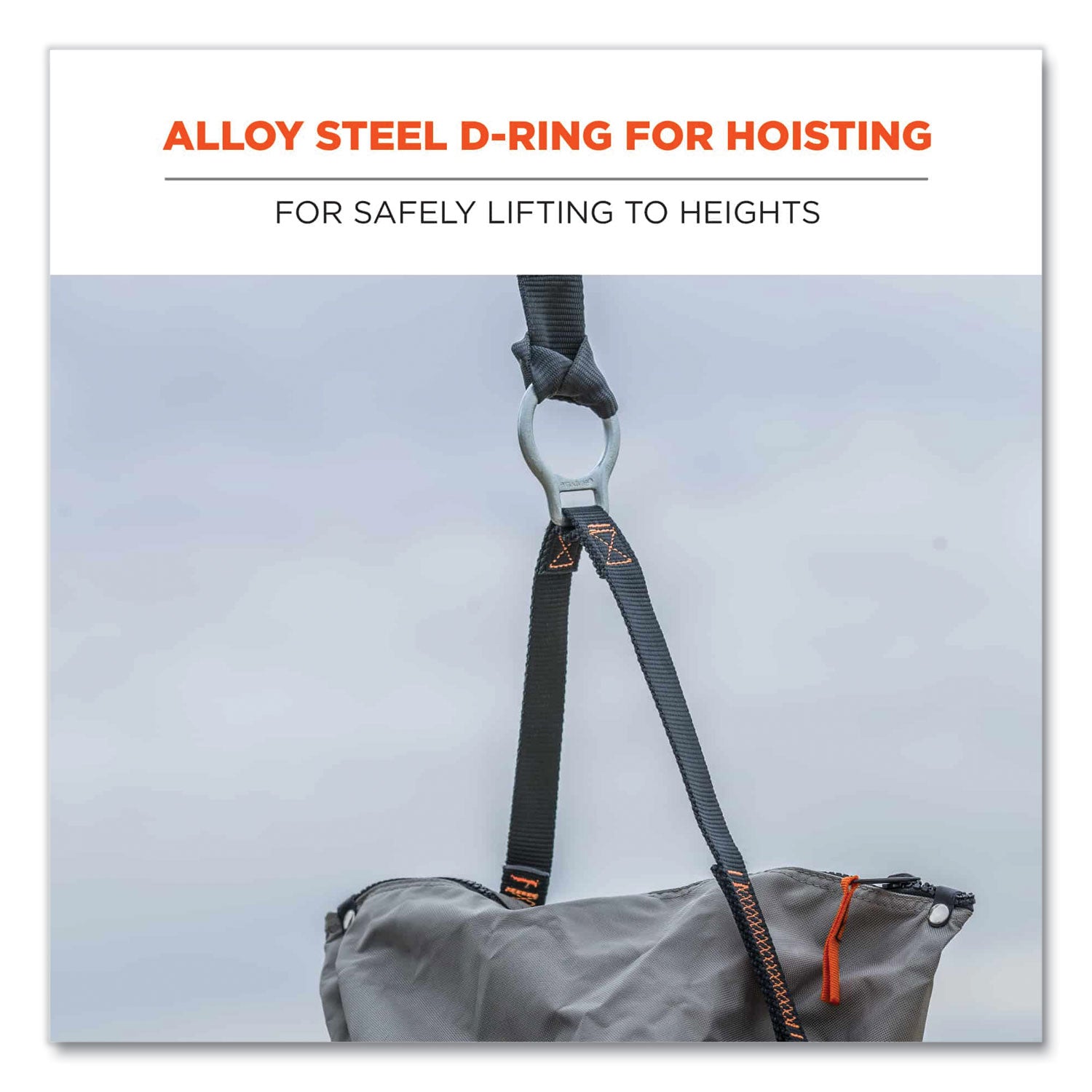 Large Size - 99.21 lb Capacity - Zipper Closure - Gray - Nylon, Synthetic Leather, Steel, Tarpaulin, Alloy Steel, Nickel Plated - Multipurpose - 1 Each