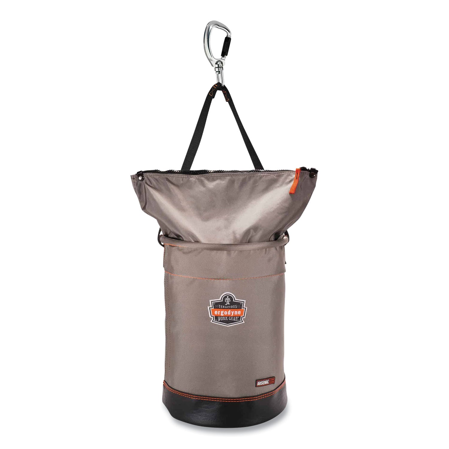 Large Size - 99.21 lb Capacity - Zipper Closure - Gray - Nylon, Synthetic Leather, Tarpaulin, Leather, Nickel Plated - Multipurpose - 1 Each