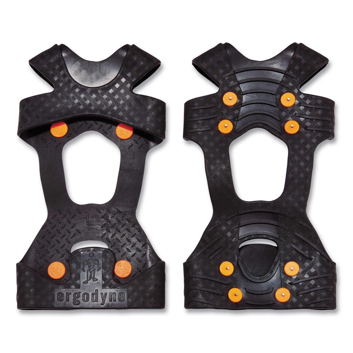 Ergodyne Trex 6300TC Slip-On Ice Cleats, Black, Tungsten Carbide & Rubber, Medium, 2 Pairs