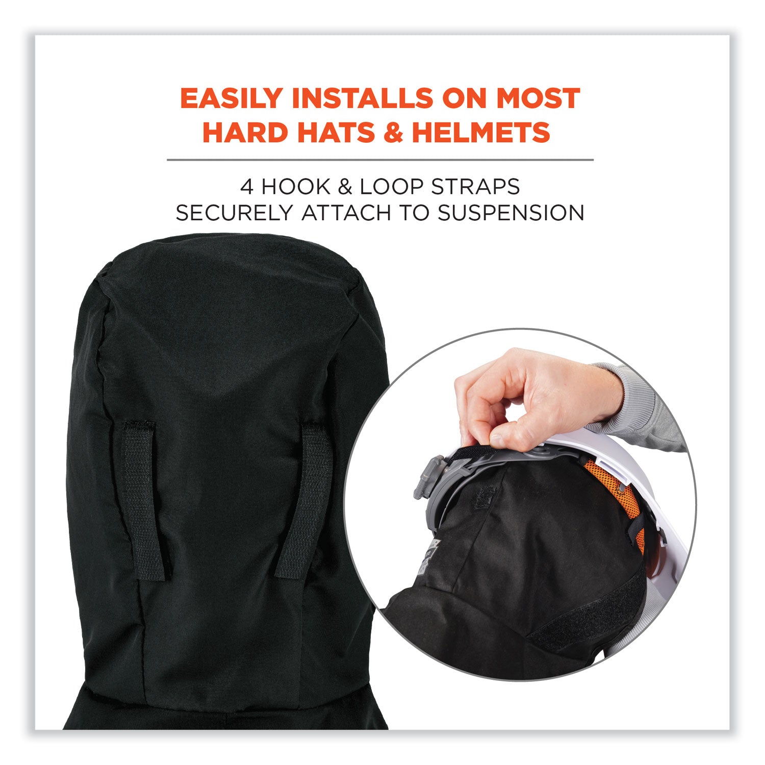 Ergodyne 6842 Shoulder 2-Layer Econo Winter Liner, Polyester/Polyurethane/Fleece, Black, 12/Carton