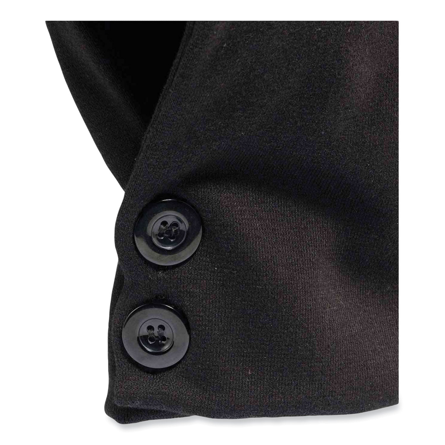 Modacrylic, Cotton, Polyester Fleece, Elastic - Black