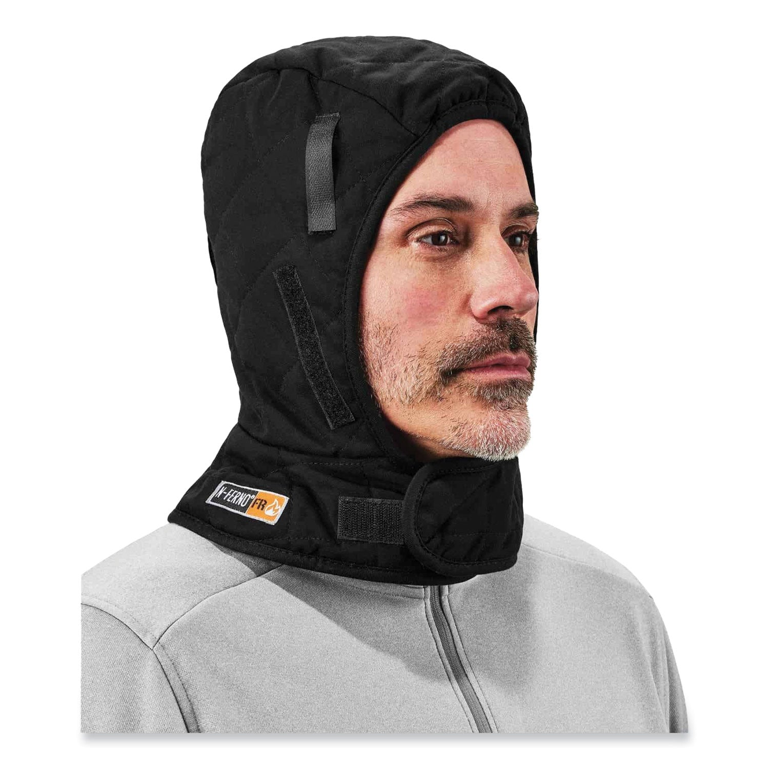 Modacrylic, Cotton, Fleece - Black